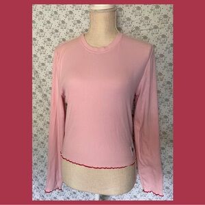 Tommy Hilfiger Pink Long Sleeve Women's Top